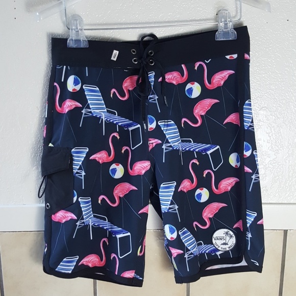Vans Other - Vans Flamingo Swim trunks Size 28 EUC